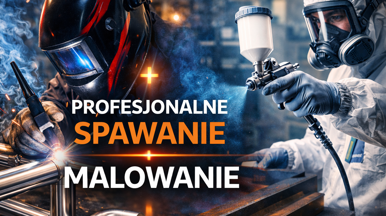łączymy usługi spawania z malowaniem poliuretanami łączymy usługi spawania z malowaniem poliuretanami